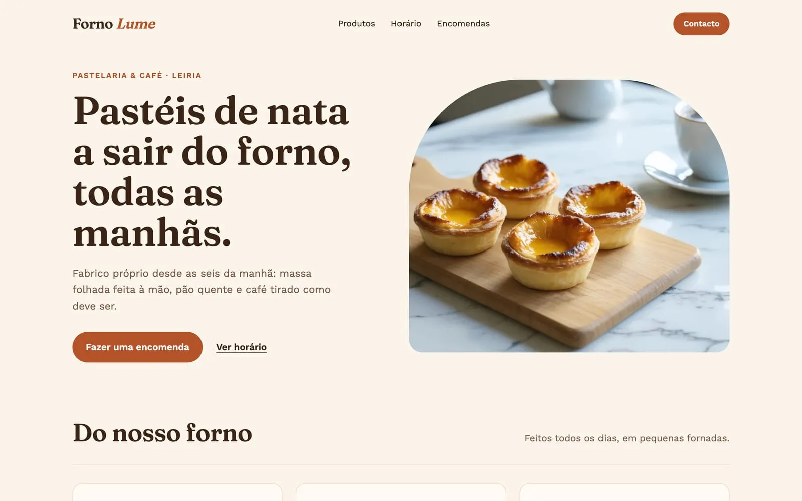 Forno Lume on desktop