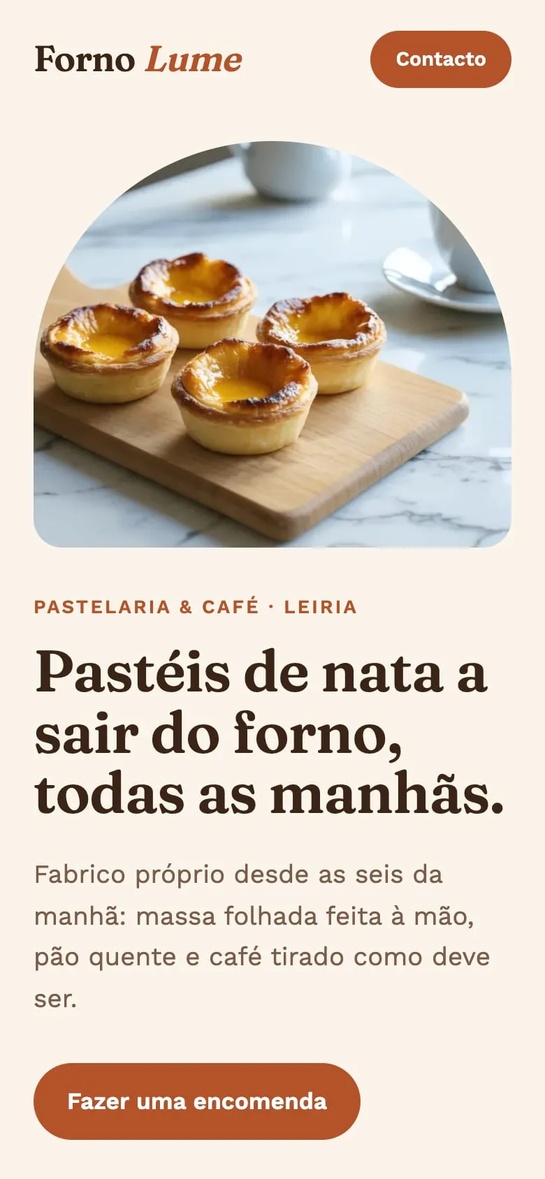 Forno Lume on mobile