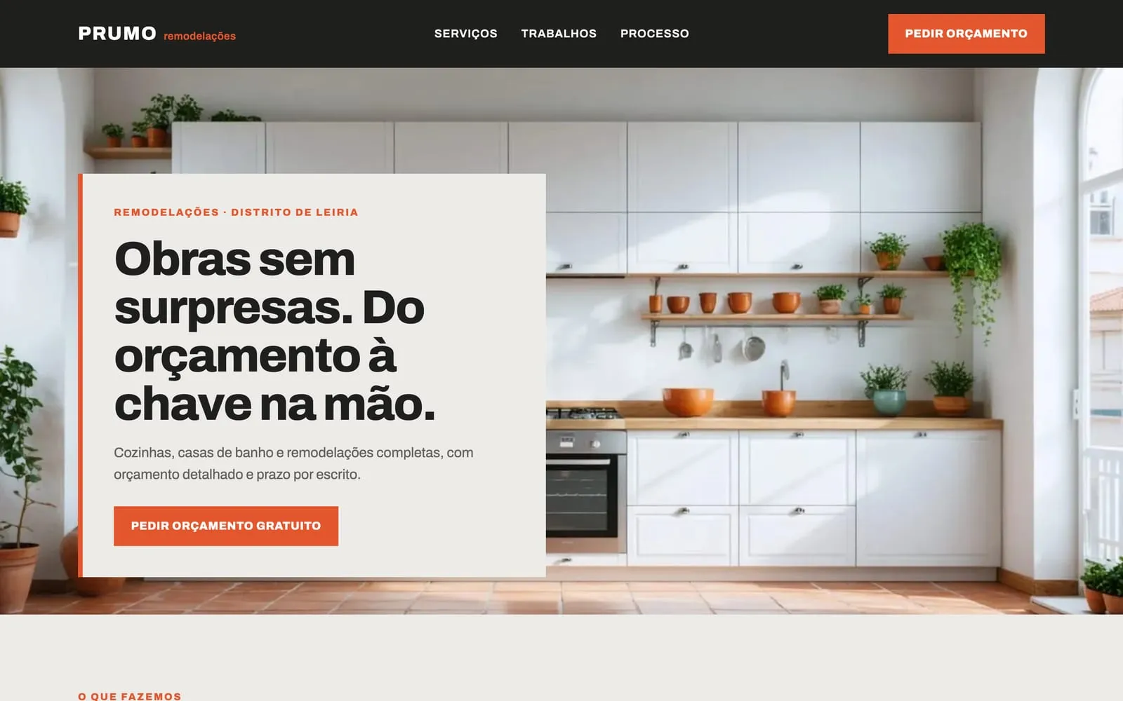 Prumo on desktop