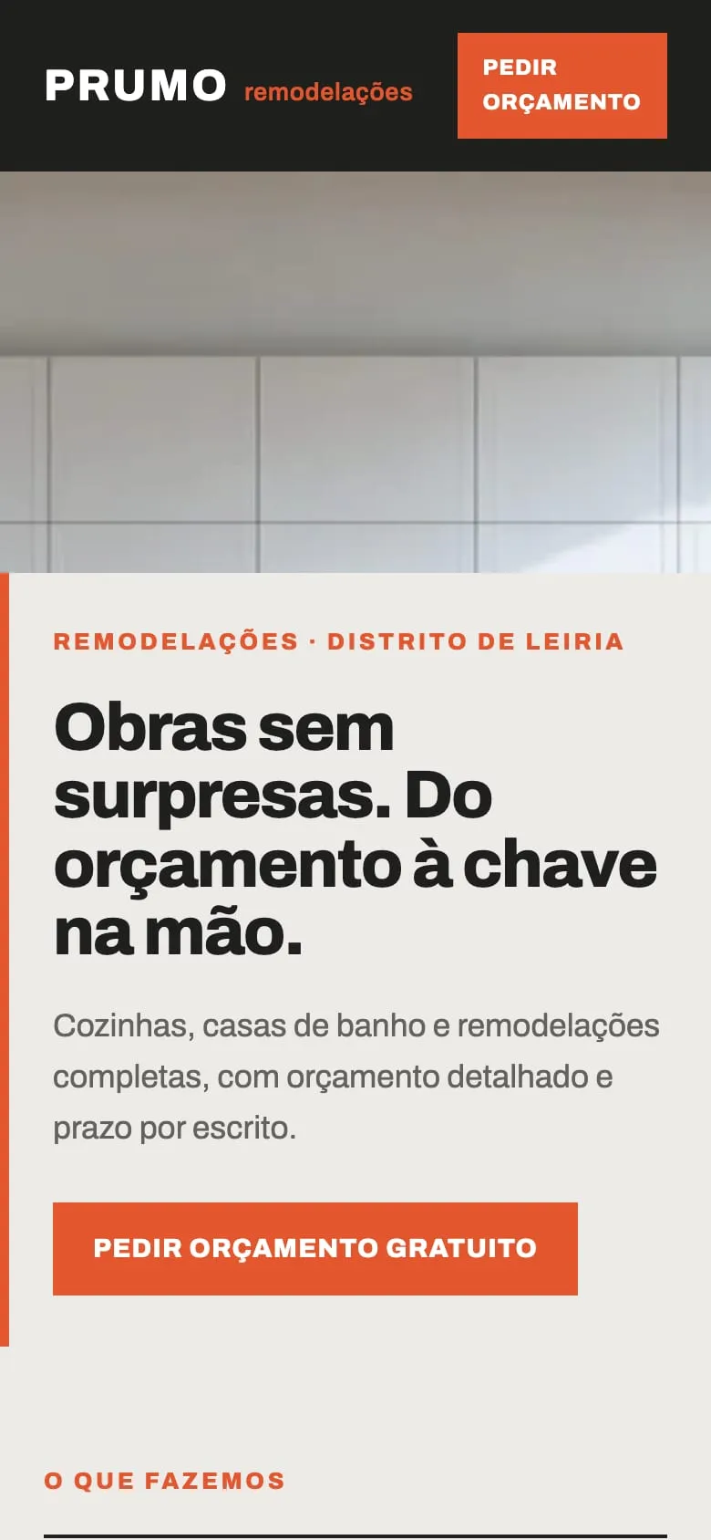 Prumo on mobile